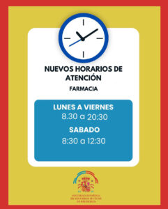 Nuevo horario Farmacia